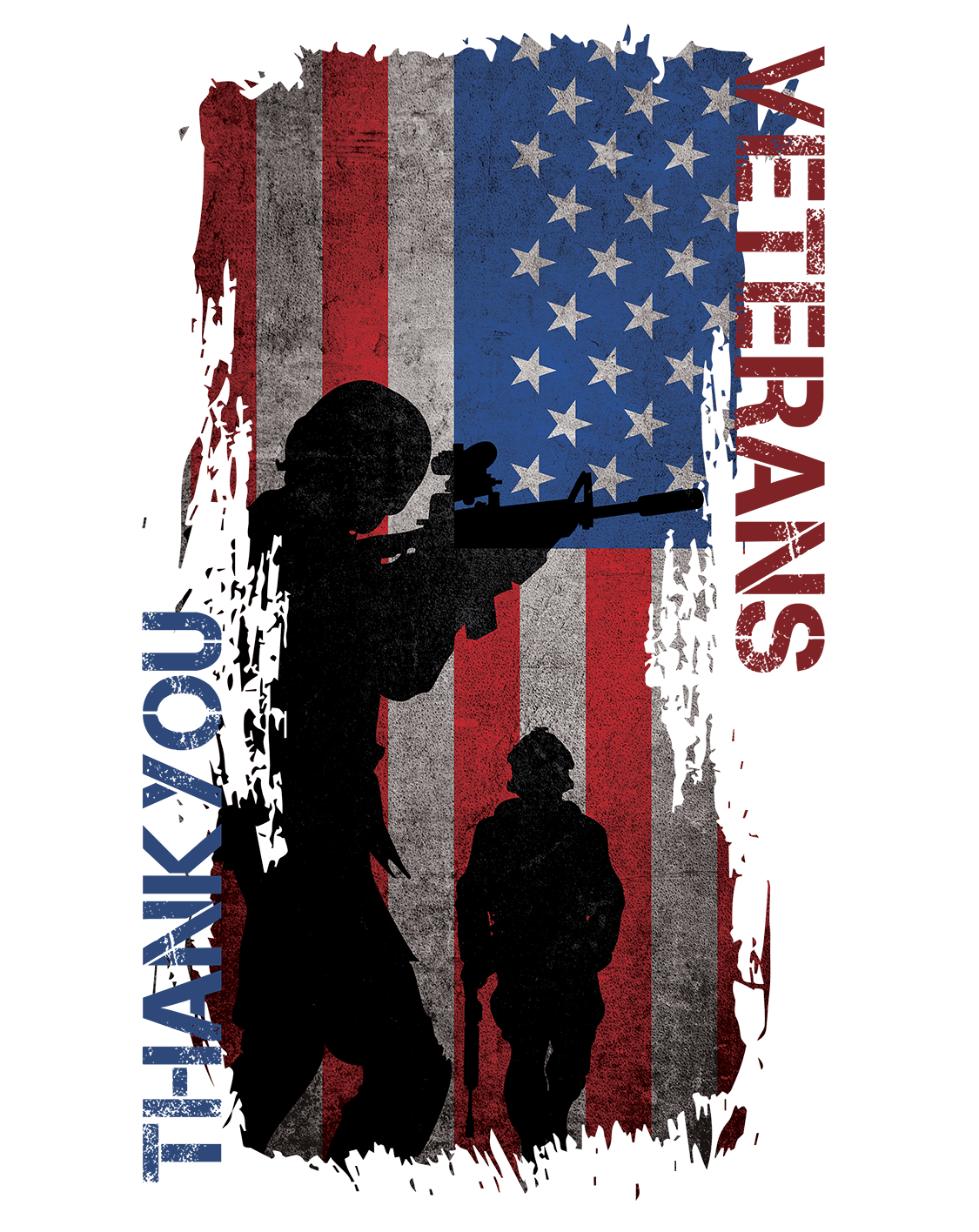 Veteran T-shirt Graphic PNG