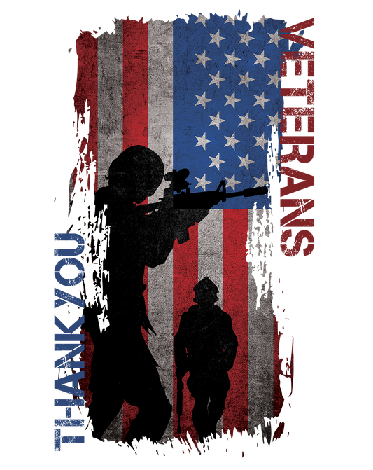 Veteran T-shirt Graphic PNG