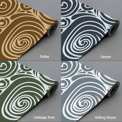 peel and stick spiral modern wallpaper