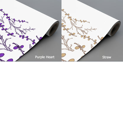 pre pasted floral wallpaper