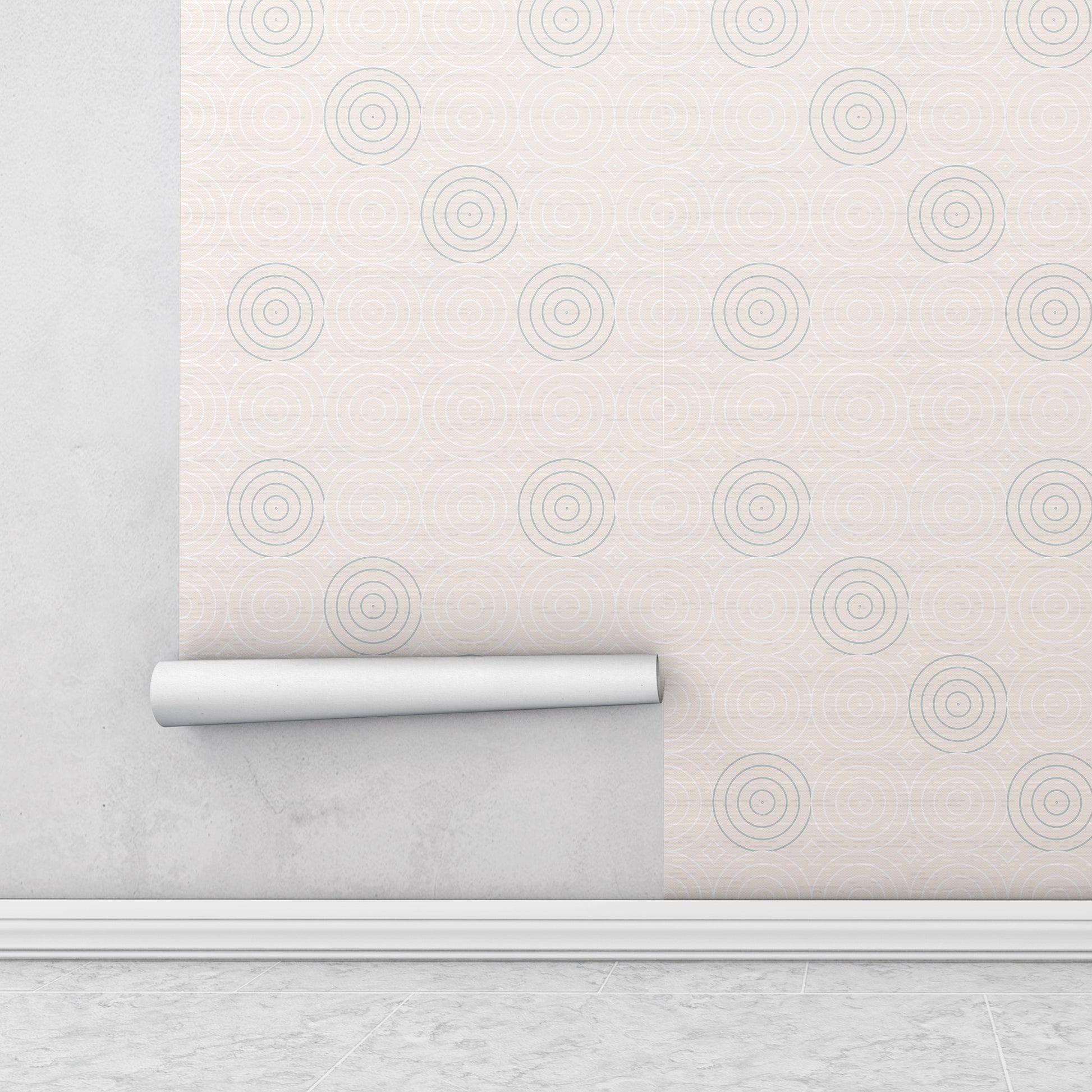 cream modern geometric wallpaper