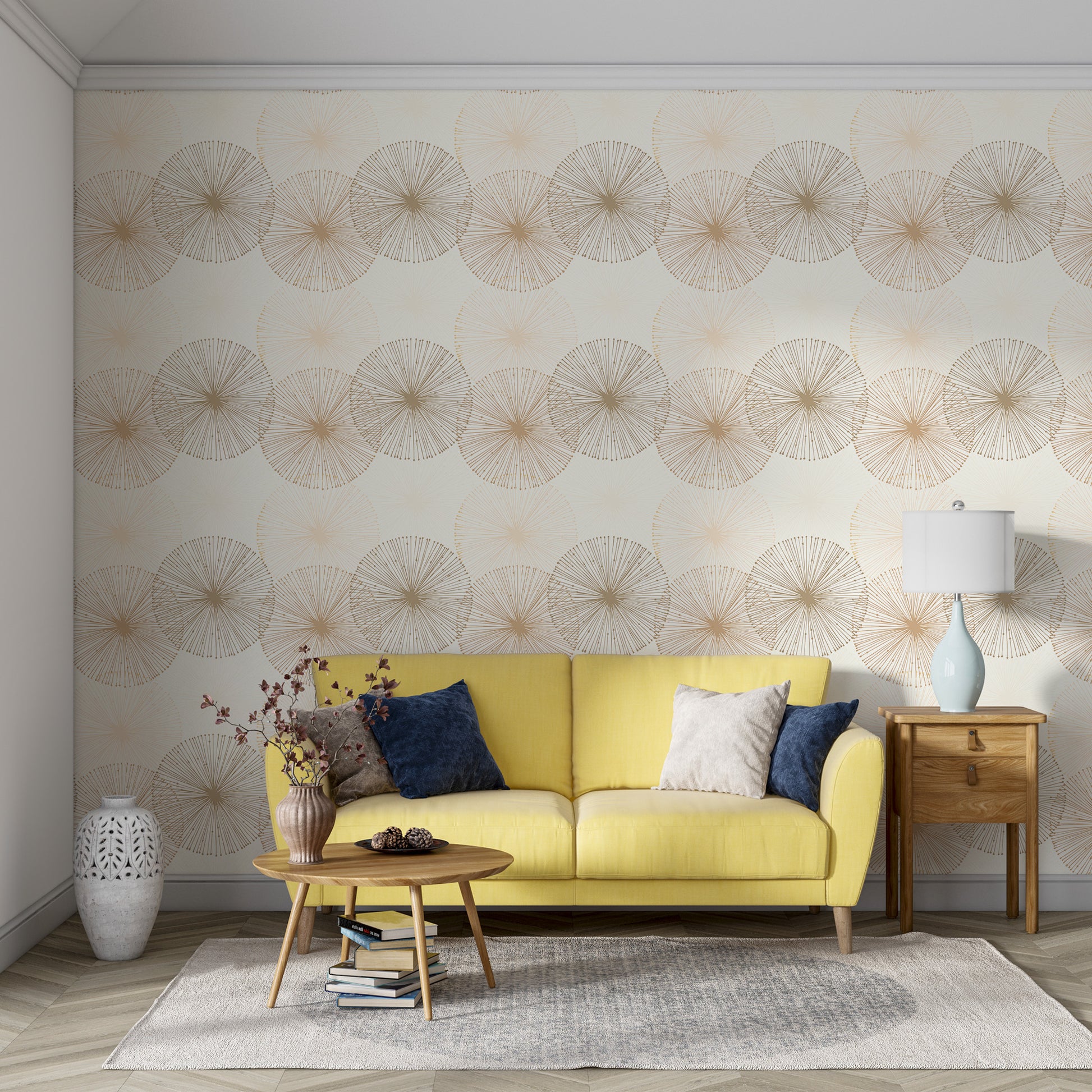 yellow modern wallpaper