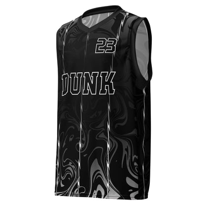 Black and White Dunk unisex basketball jersey