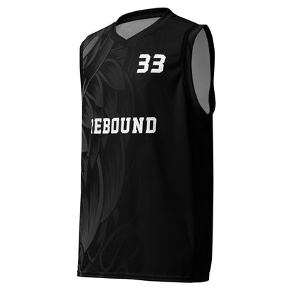 Rebound unisex basketball jersey