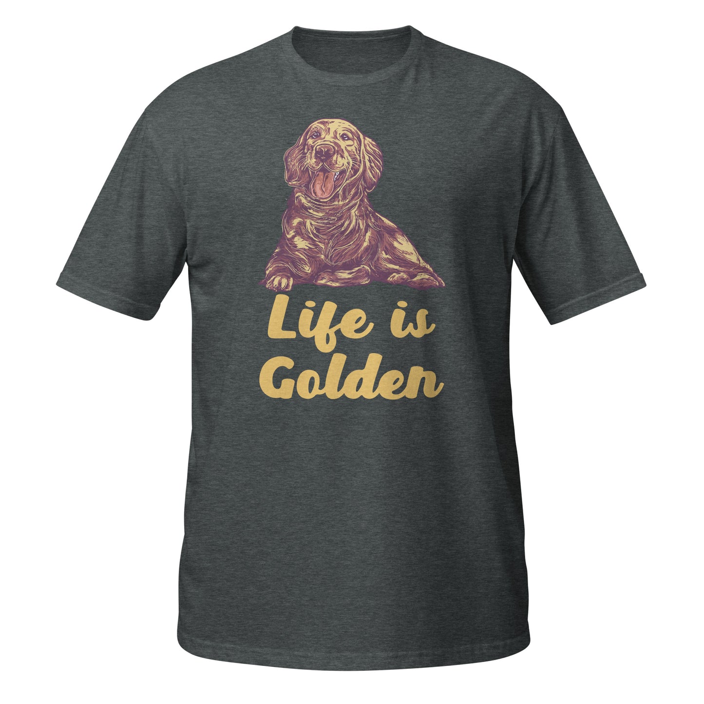 Life Is Golden Unisex T-Shirt - Golden Retriever Tee