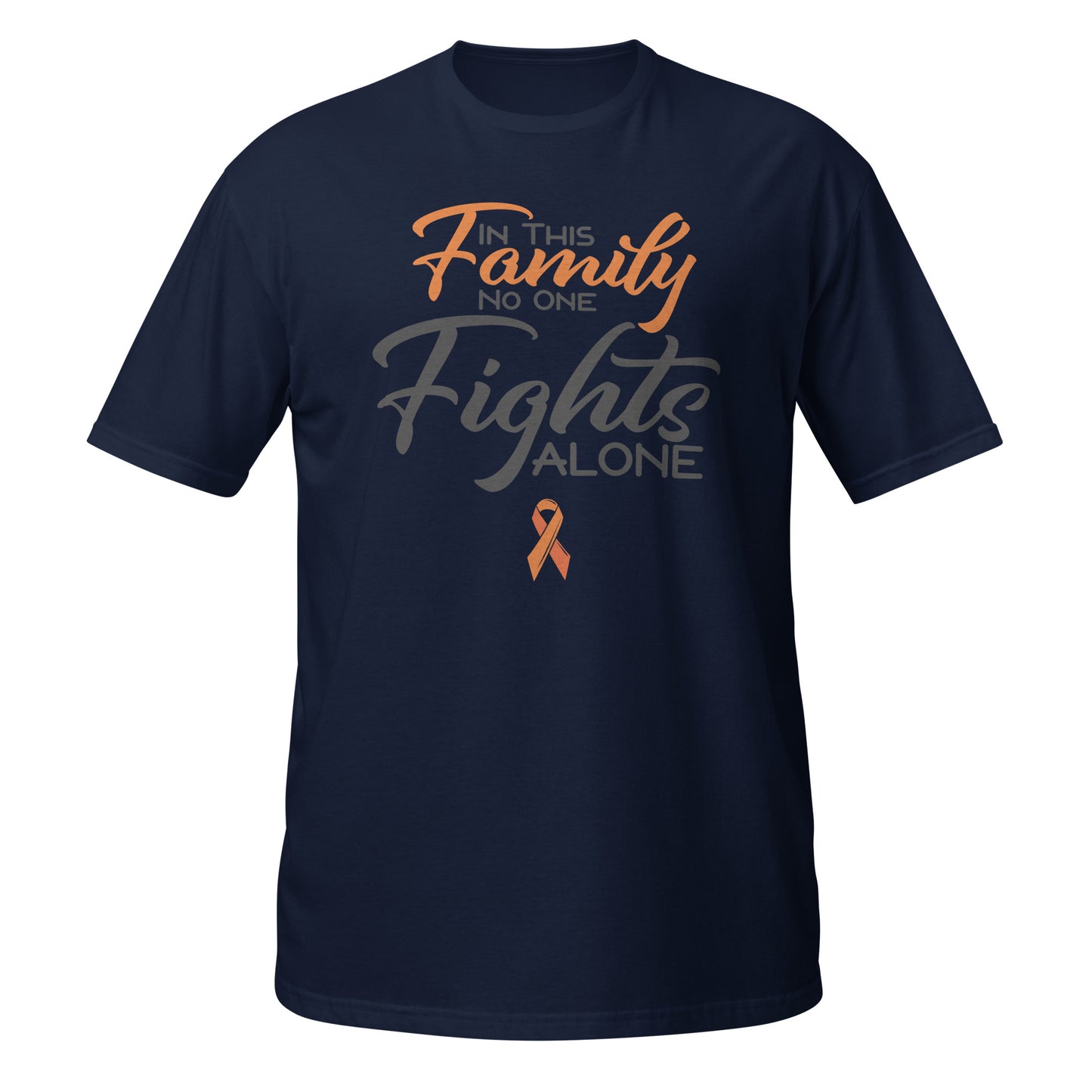 Autism Motivational Tee - In This Family No One Fights Alone Unisex T-Shirt