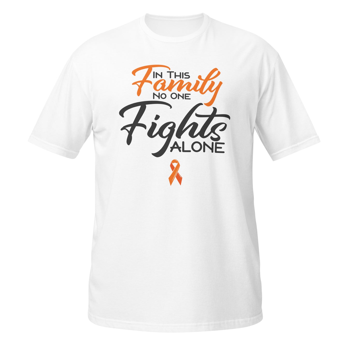 Autism Motivational Tee - In This Family No One Fights Alone Unisex T-Shirt