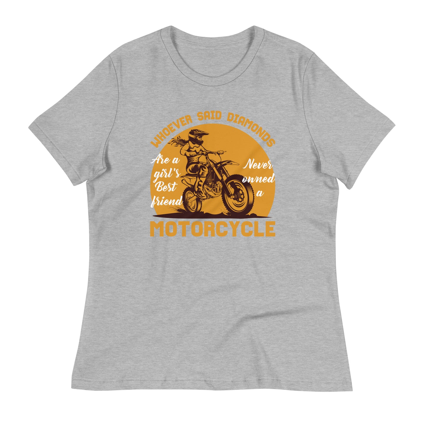 Motorcycle Girl Graphic Women's T-Shirt