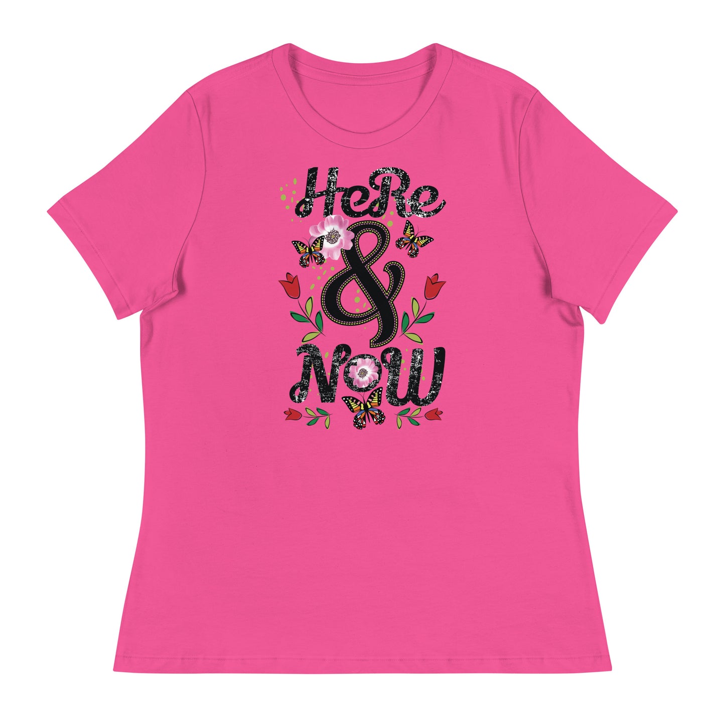 Women's Here and Now Slogan Tee