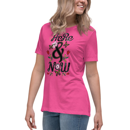 Women's Here and Now Slogan Tee