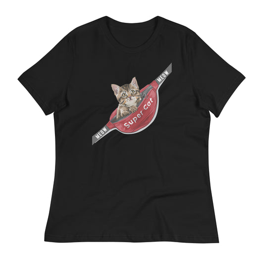 Women's Cute Cat Graphic Tee