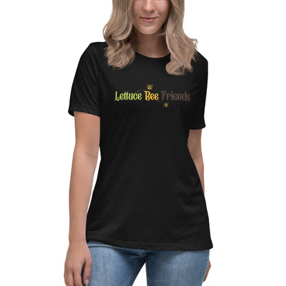 Women's Gardening Tee - "Lettuce Bee Friends" Saying T-shirt