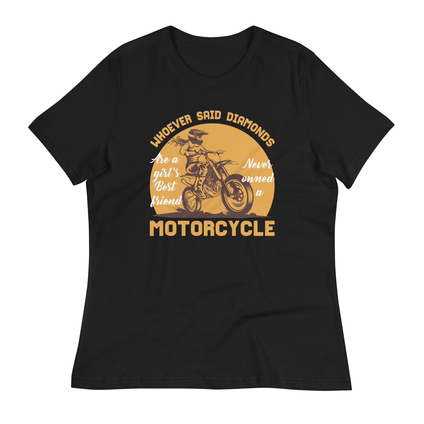 Motorcycle Girl Graphic Women's T-Shirt