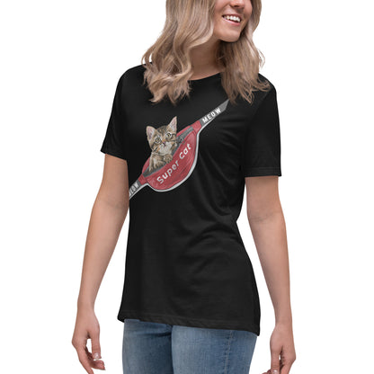 Women's Cute Cat Graphic Tee