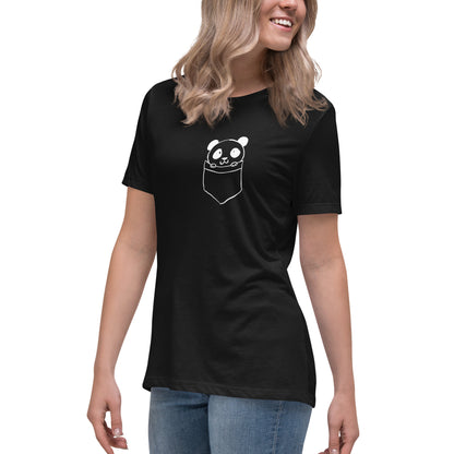 Women's Pocket Panda Graphic Tee