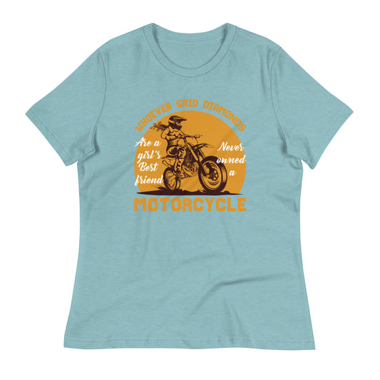 Motorcycle Girl Graphic Women's T-Shirt