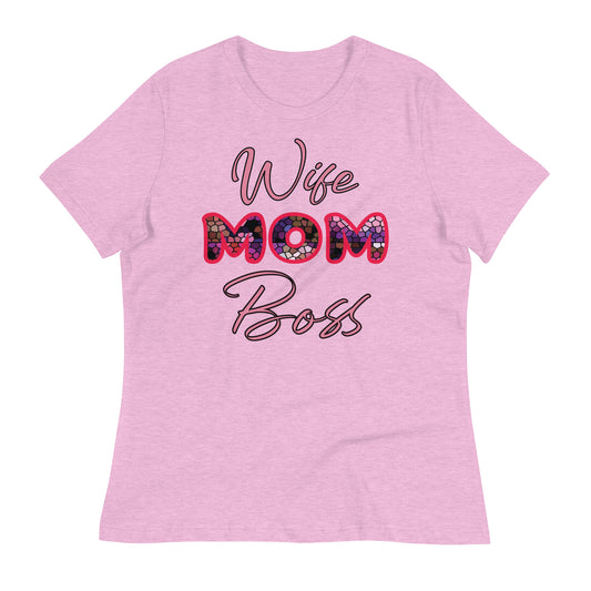 Wife Mom Boss Women's Relaxed T-Shirt