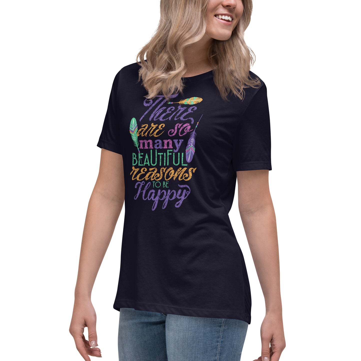 Women's To Be Happy Slogan Tee