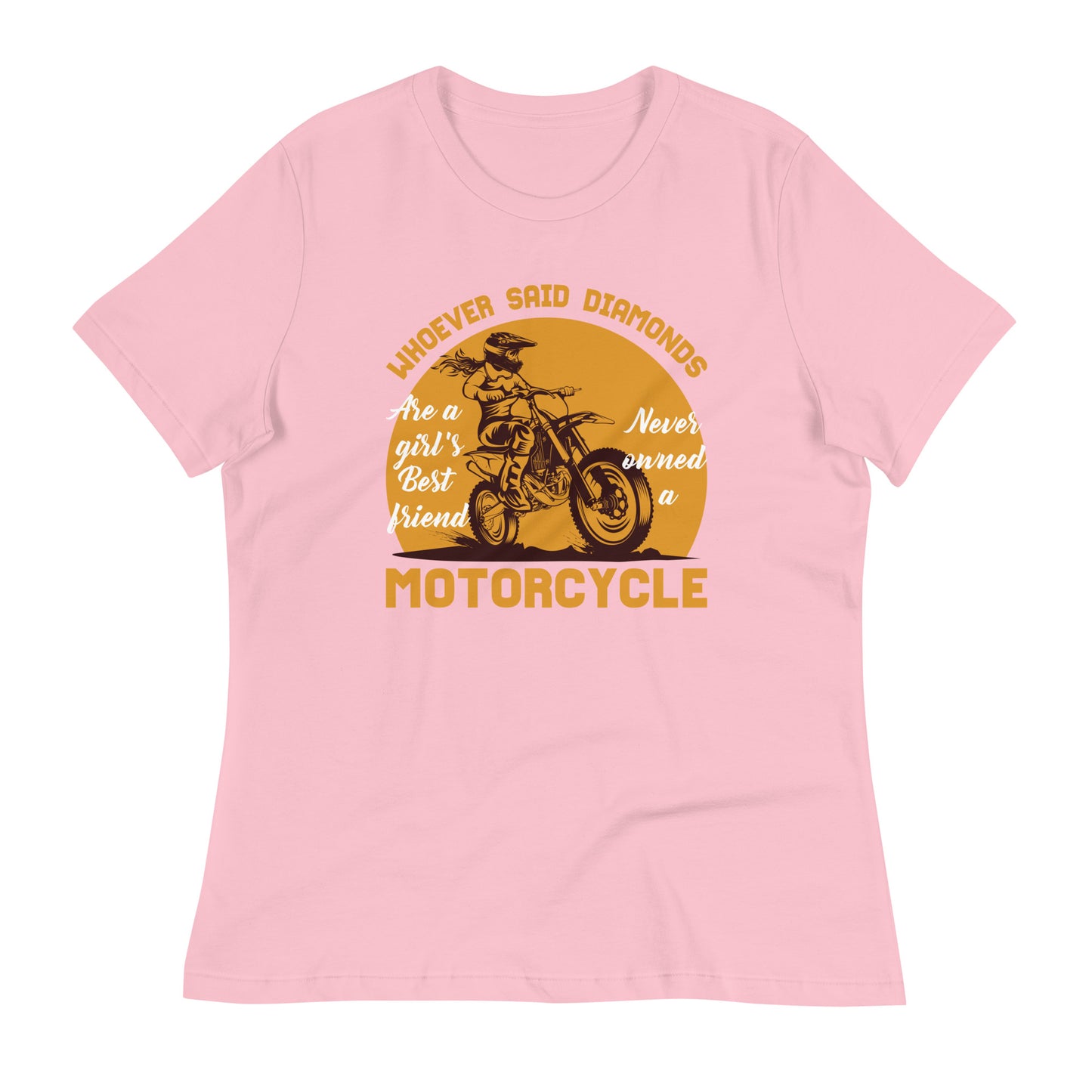 Motorcycle Girl Graphic Women's T-Shirt