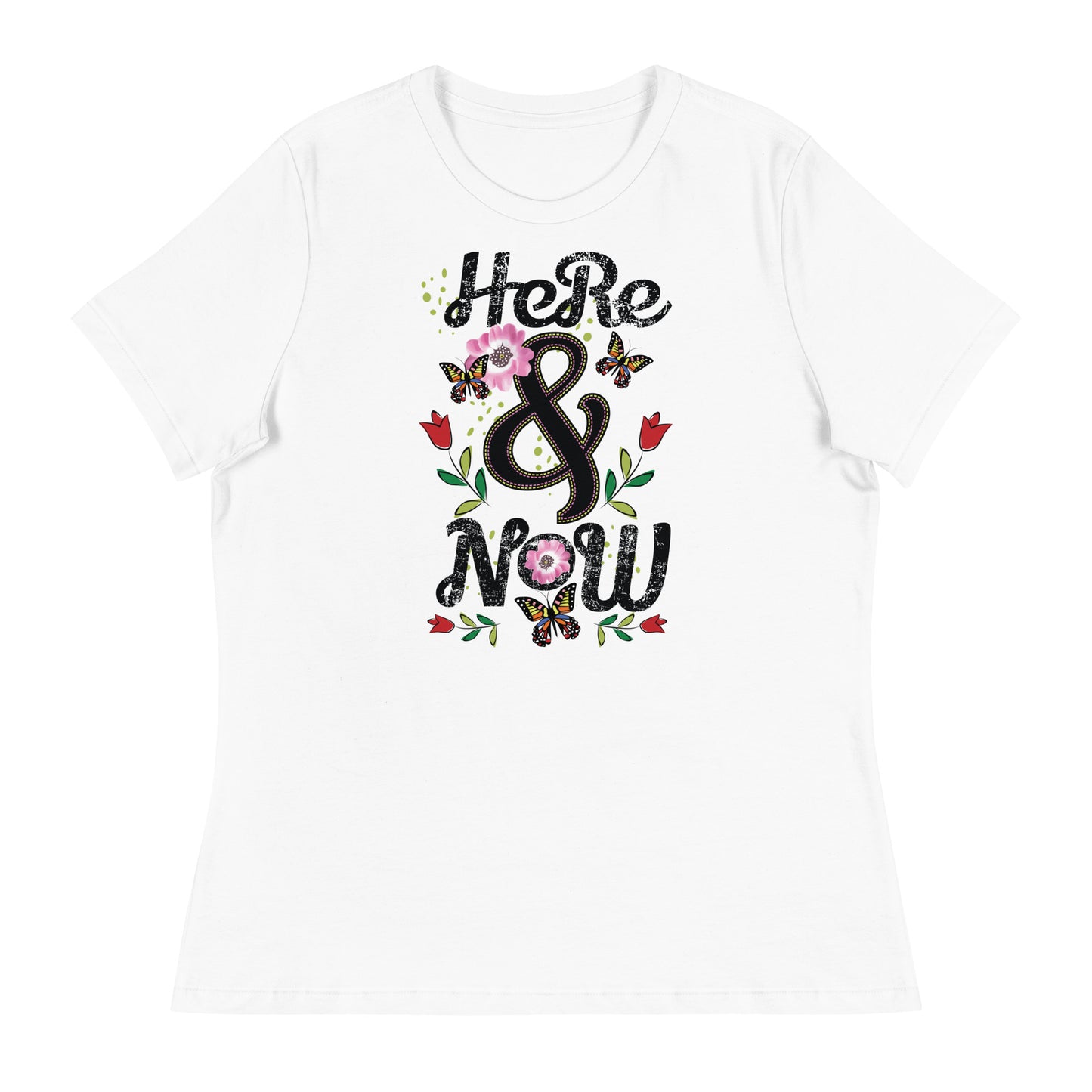 Women's Here and Now Slogan Tee