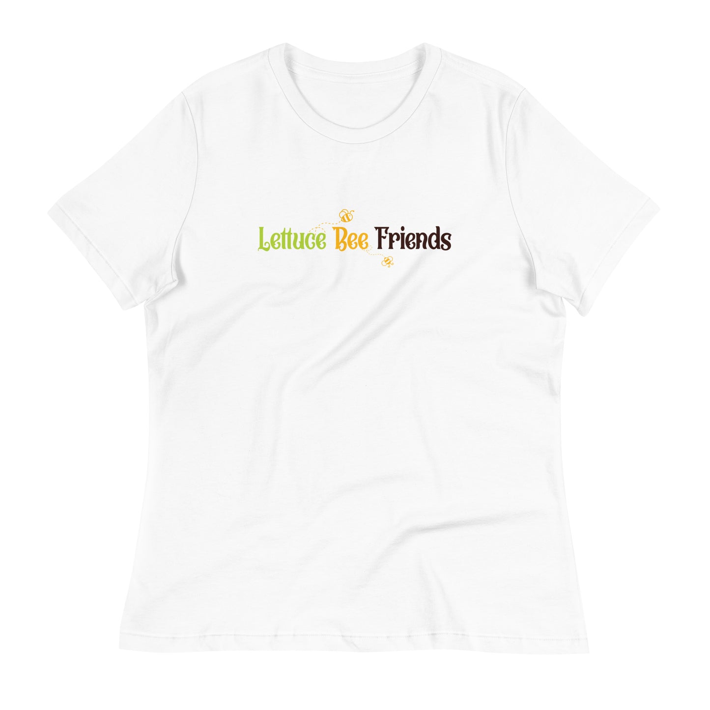 Women's Gardening Tee - "Lettuce Bee Friends" Saying T-shirt