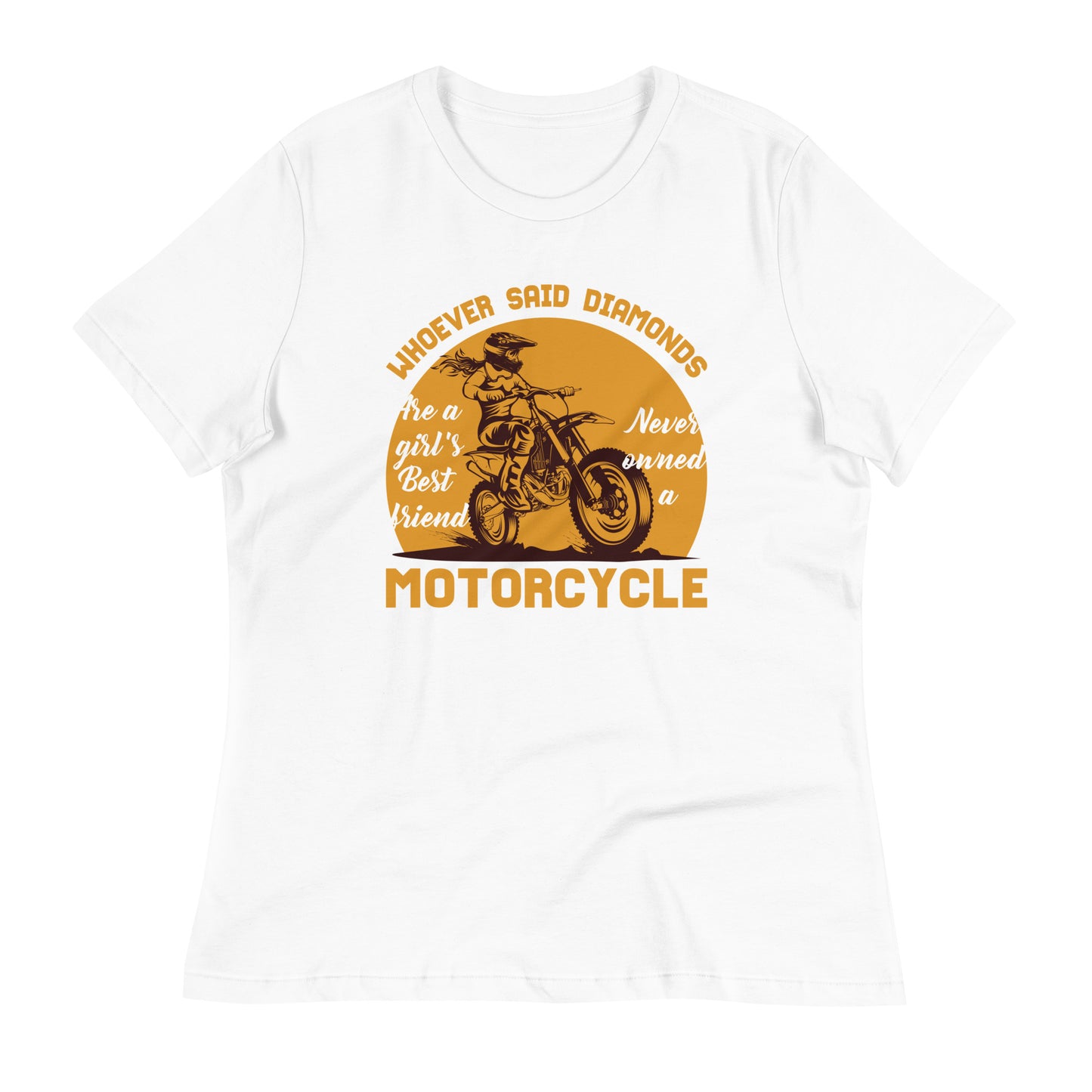 Motorcycle Girl Graphic Women's T-Shirt